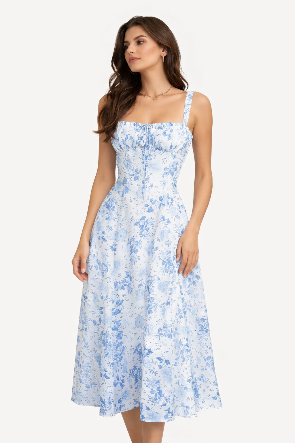 Floral | Blue Dress