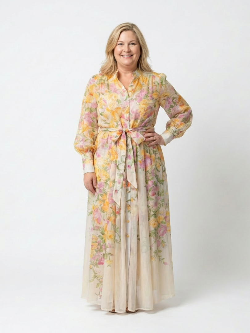 Cressida™ | Tummy-Flattering Floral Maxi Dress