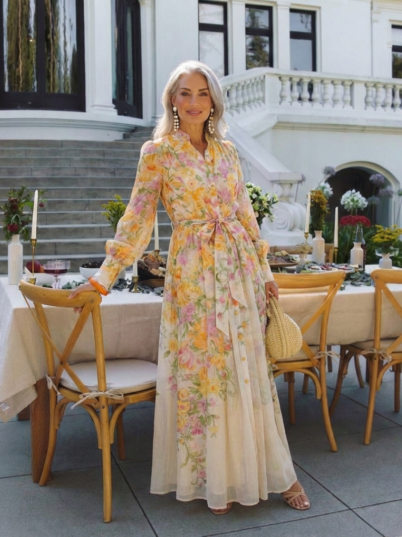 Cressida™ | Tummy-Flattering Floral Maxi Dress