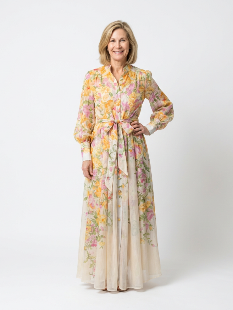Cressida™ | Tummy-Flattering Floral Maxi Dress
